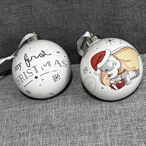 Dumbo Ceramic Bauble First Christmas